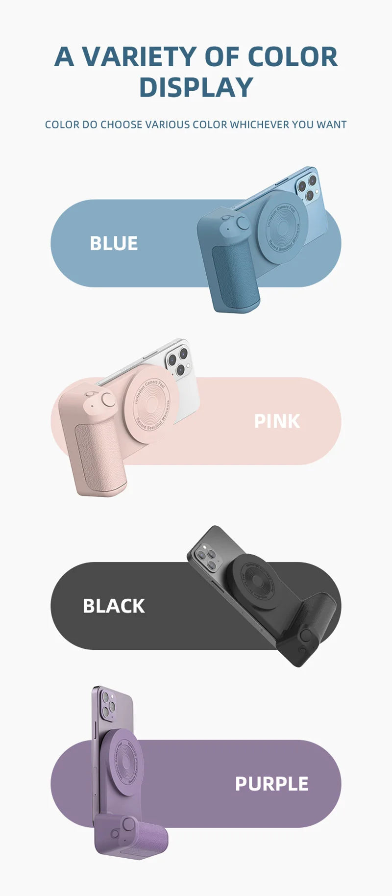 SnapGrip Bluetooth Cellphone Handle